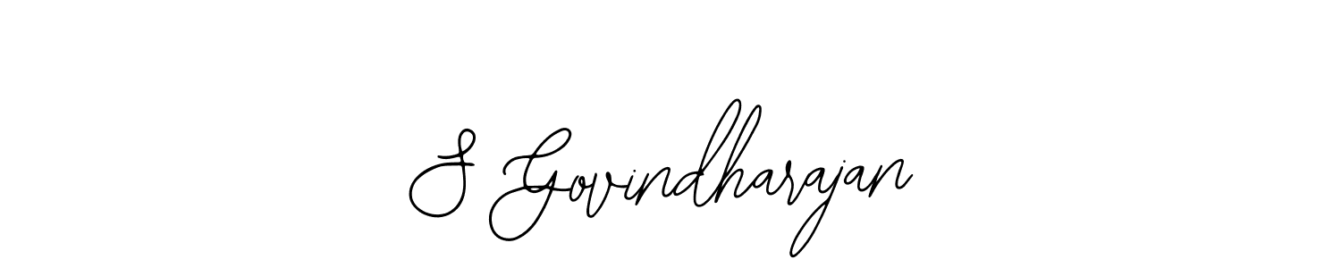 Use a signature maker to create a handwritten signature online. With this signature software, you can design (Bearetta-2O07w) your own signature for name S Govindharajan. S Govindharajan signature style 12 images and pictures png