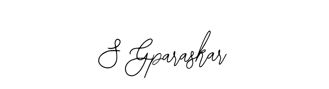 Use a signature maker to create a handwritten signature online. With this signature software, you can design (Bearetta-2O07w) your own signature for name S Gparaskar. S Gparaskar signature style 12 images and pictures png