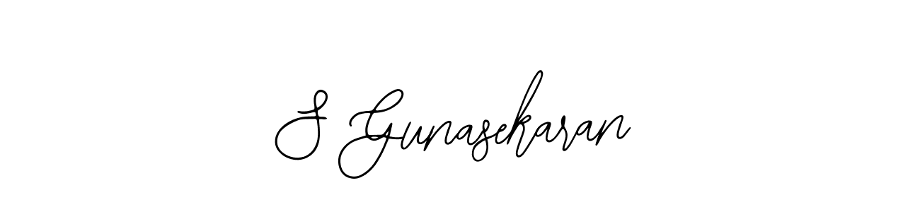 Make a beautiful signature design for name S Gunasekaran. With this signature (Bearetta-2O07w) style, you can create a handwritten signature for free. S Gunasekaran signature style 12 images and pictures png