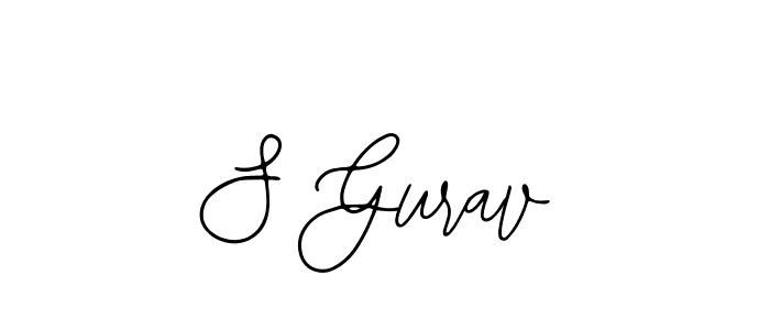 Also we have S Gurav name is the best signature style. Create professional handwritten signature collection using Bearetta-2O07w autograph style. S Gurav signature style 12 images and pictures png