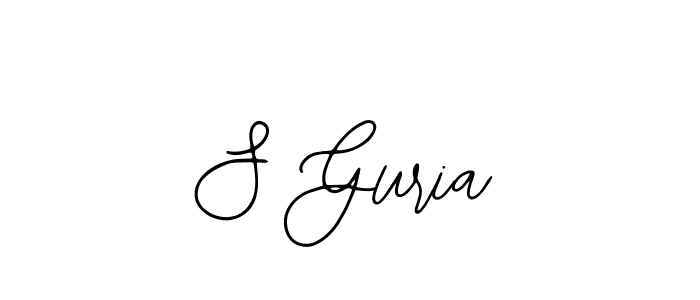 Similarly Bearetta-2O07w is the best handwritten signature design. Signature creator online .You can use it as an online autograph creator for name S Guria. S Guria signature style 12 images and pictures png