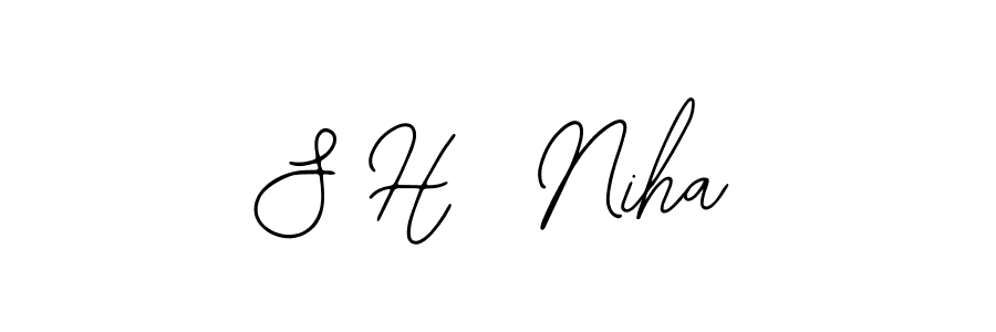 Make a beautiful signature design for name S H  Niha. Use this online signature maker to create a handwritten signature for free. S H  Niha signature style 12 images and pictures png