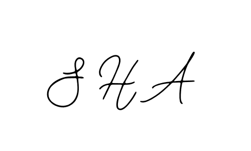 How to make S H A signature? Bearetta-2O07w is a professional autograph style. Create handwritten signature for S H A name. S H A signature style 12 images and pictures png