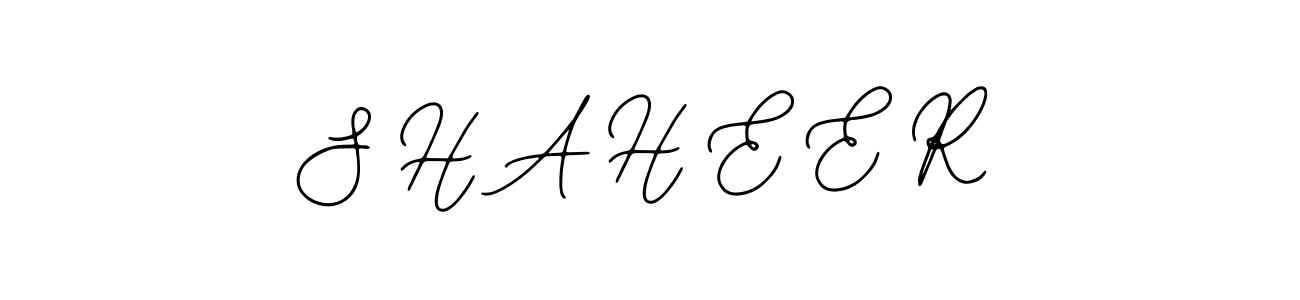 Create a beautiful signature design for name S H A H E E R. With this signature (Bearetta-2O07w) fonts, you can make a handwritten signature for free. S H A H E E R signature style 12 images and pictures png