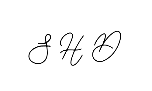 The best way (Bearetta-2O07w) to make a short signature is to pick only two or three words in your name. The name S H D include a total of six letters. For converting this name. S H D signature style 12 images and pictures png