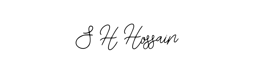 Design your own signature with our free online signature maker. With this signature software, you can create a handwritten (Bearetta-2O07w) signature for name S H Hossain. S H Hossain signature style 12 images and pictures png
