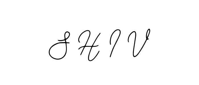 Use a signature maker to create a handwritten signature online. With this signature software, you can design (Bearetta-2O07w) your own signature for name S H I V. S H I V signature style 12 images and pictures png