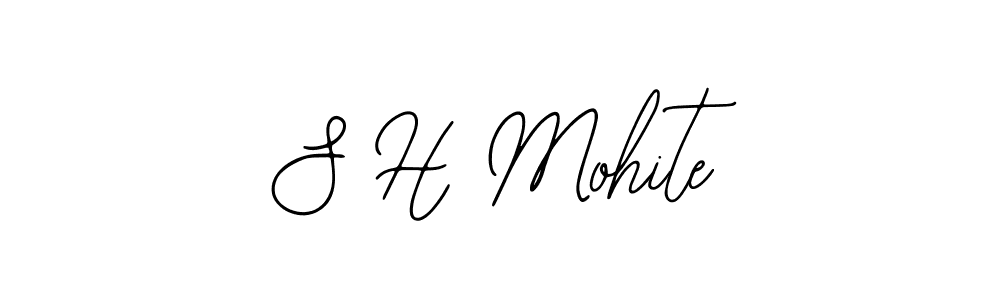 The best way (Bearetta-2O07w) to make a short signature is to pick only two or three words in your name. The name S H Mohite include a total of six letters. For converting this name. S H Mohite signature style 12 images and pictures png