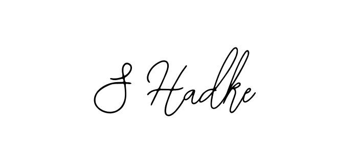 Design your own signature with our free online signature maker. With this signature software, you can create a handwritten (Bearetta-2O07w) signature for name S Hadke. S Hadke signature style 12 images and pictures png