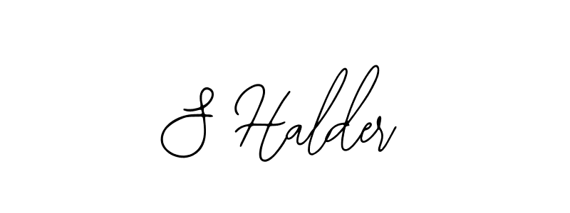 The best way (Bearetta-2O07w) to make a short signature is to pick only two or three words in your name. The name S Halder include a total of six letters. For converting this name. S Halder signature style 12 images and pictures png