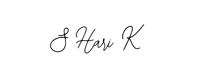 if you are searching for the best signature style for your name S Hari K. so please give up your signature search. here we have designed multiple signature styles  using Bearetta-2O07w. S Hari K signature style 12 images and pictures png