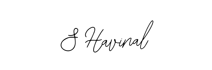 Make a beautiful signature design for name S Havinal. With this signature (Bearetta-2O07w) style, you can create a handwritten signature for free. S Havinal signature style 12 images and pictures png