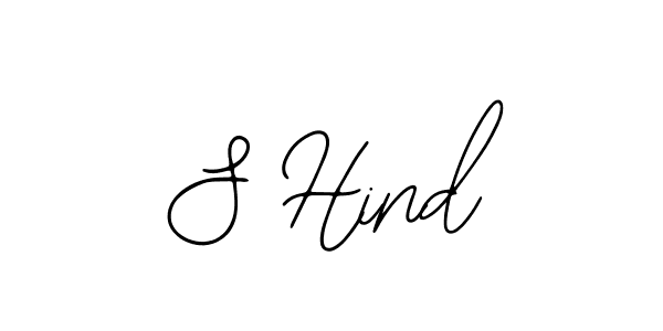 How to make S Hind signature? Bearetta-2O07w is a professional autograph style. Create handwritten signature for S Hind name. S Hind signature style 12 images and pictures png