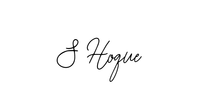 You should practise on your own different ways (Bearetta-2O07w) to write your name (S Hoque) in signature. don't let someone else do it for you. S Hoque signature style 12 images and pictures png