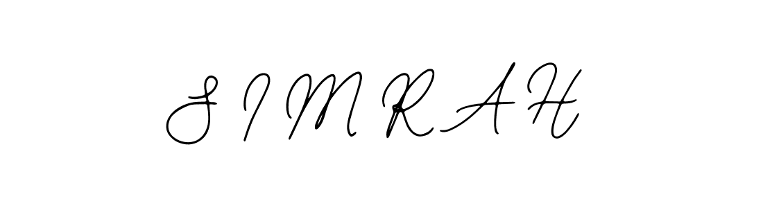 Similarly Bearetta-2O07w is the best handwritten signature design. Signature creator online .You can use it as an online autograph creator for name S I M R A H. S I M R A H signature style 12 images and pictures png