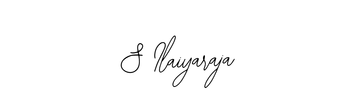 You should practise on your own different ways (Bearetta-2O07w) to write your name (S Ilaiyaraja) in signature. don't let someone else do it for you. S Ilaiyaraja signature style 12 images and pictures png