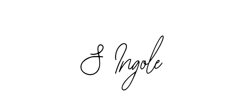 if you are searching for the best signature style for your name S Ingole. so please give up your signature search. here we have designed multiple signature styles  using Bearetta-2O07w. S Ingole signature style 12 images and pictures png