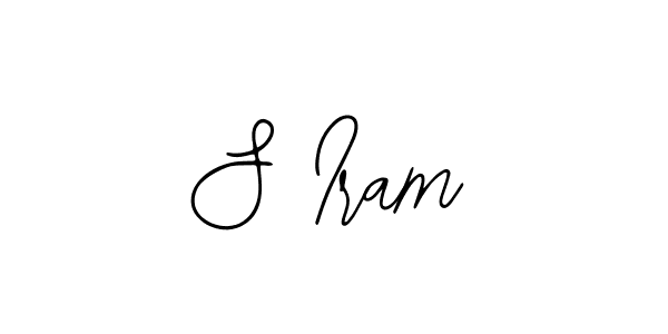 You should practise on your own different ways (Bearetta-2O07w) to write your name (S Iram) in signature. don't let someone else do it for you. S Iram signature style 12 images and pictures png