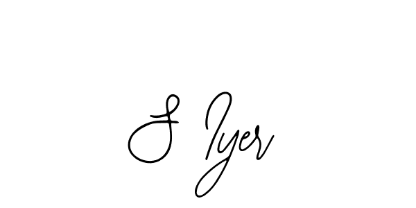 Also we have S Iyer name is the best signature style. Create professional handwritten signature collection using Bearetta-2O07w autograph style. S Iyer signature style 12 images and pictures png