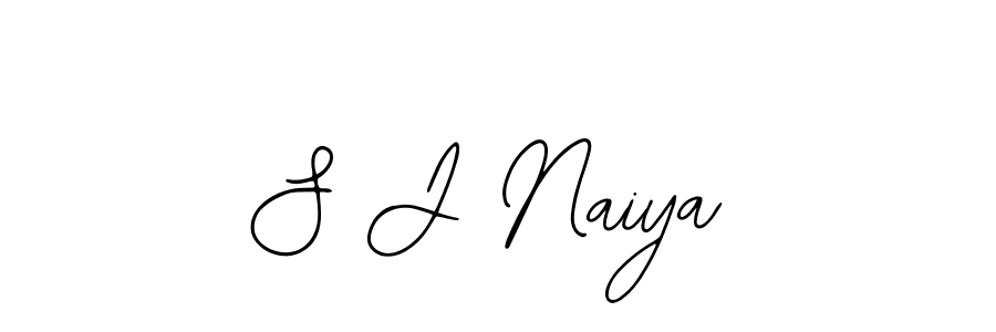 How to make S J Naiya signature? Bearetta-2O07w is a professional autograph style. Create handwritten signature for S J Naiya name. S J Naiya signature style 12 images and pictures png
