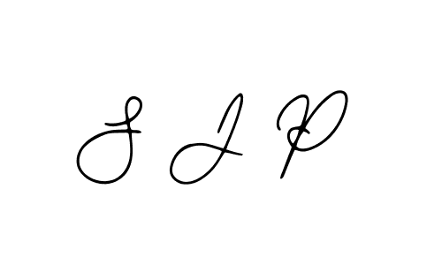 How to make S J P name signature. Use Bearetta-2O07w style for creating short signs online. This is the latest handwritten sign. S J P signature style 12 images and pictures png