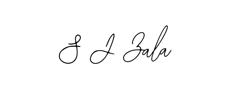 if you are searching for the best signature style for your name S J Zala. so please give up your signature search. here we have designed multiple signature styles  using Bearetta-2O07w. S J Zala signature style 12 images and pictures png