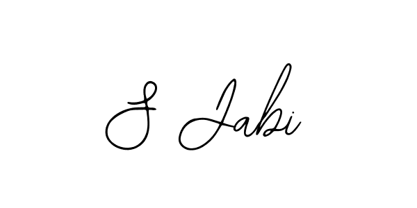 Create a beautiful signature design for name S Jabi. With this signature (Bearetta-2O07w) fonts, you can make a handwritten signature for free. S Jabi signature style 12 images and pictures png