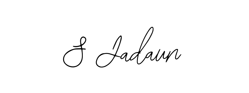 You should practise on your own different ways (Bearetta-2O07w) to write your name (S Jadaun) in signature. don't let someone else do it for you. S Jadaun signature style 12 images and pictures png