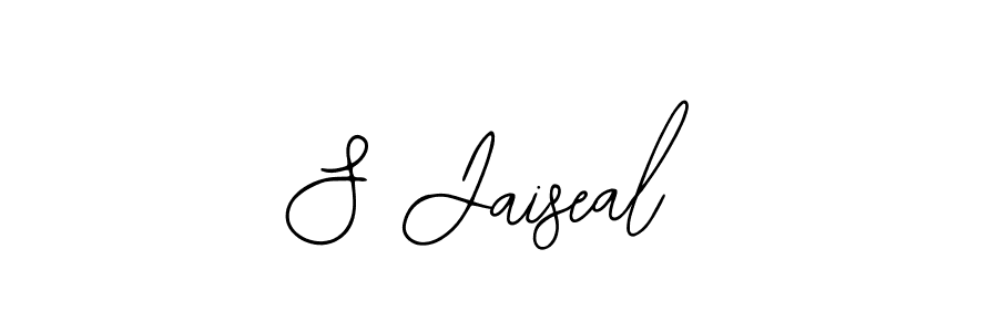 How to make S Jaiseal name signature. Use Bearetta-2O07w style for creating short signs online. This is the latest handwritten sign. S Jaiseal signature style 12 images and pictures png