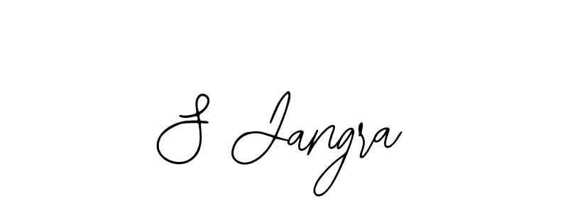 S Jangra stylish signature style. Best Handwritten Sign (Bearetta-2O07w) for my name. Handwritten Signature Collection Ideas for my name S Jangra. S Jangra signature style 12 images and pictures png