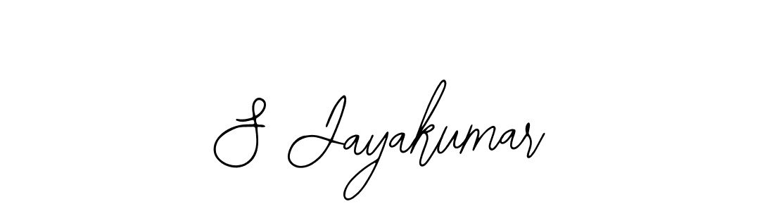 How to make S Jayakumar name signature. Use Bearetta-2O07w style for creating short signs online. This is the latest handwritten sign. S Jayakumar signature style 12 images and pictures png