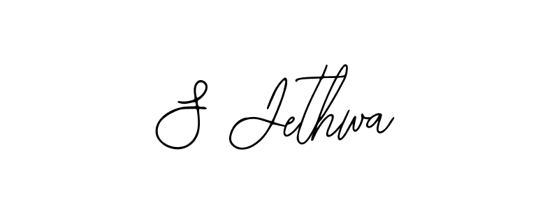 How to make S Jethwa signature? Bearetta-2O07w is a professional autograph style. Create handwritten signature for S Jethwa name. S Jethwa signature style 12 images and pictures png