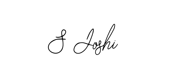 Design your own signature with our free online signature maker. With this signature software, you can create a handwritten (Bearetta-2O07w) signature for name S Joshi. S Joshi signature style 12 images and pictures png