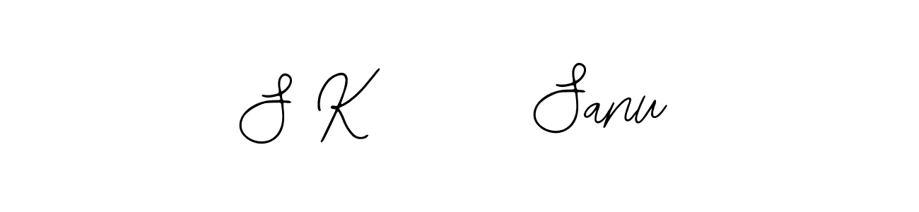 Make a beautiful signature design for name S K      Sanu. Use this online signature maker to create a handwritten signature for free. S K      Sanu signature style 12 images and pictures png