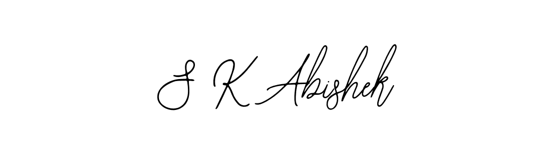 S K Abishek stylish signature style. Best Handwritten Sign (Bearetta-2O07w) for my name. Handwritten Signature Collection Ideas for my name S K Abishek. S K Abishek signature style 12 images and pictures png
