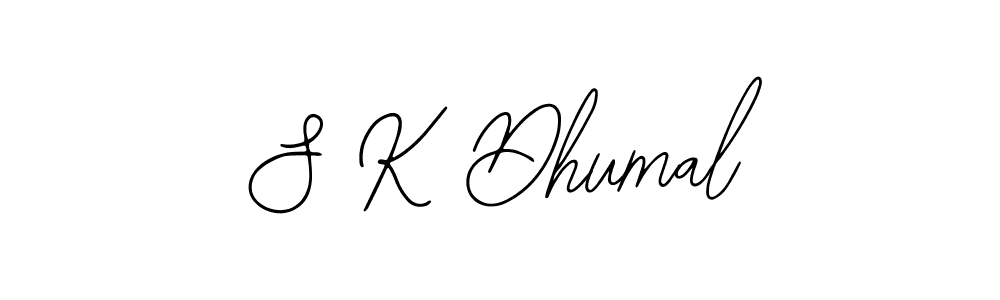 How to make S K Dhumal name signature. Use Bearetta-2O07w style for creating short signs online. This is the latest handwritten sign. S K Dhumal signature style 12 images and pictures png