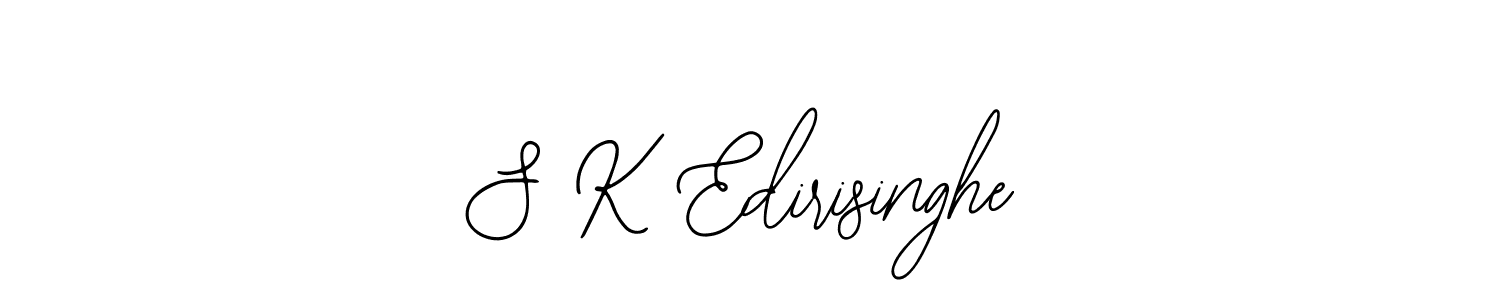 Create a beautiful signature design for name S K Edirisinghe. With this signature (Bearetta-2O07w) fonts, you can make a handwritten signature for free. S K Edirisinghe signature style 12 images and pictures png