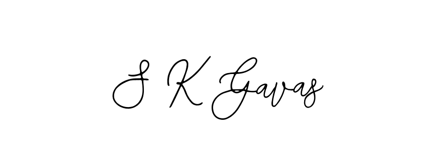 How to make S K Gavas signature? Bearetta-2O07w is a professional autograph style. Create handwritten signature for S K Gavas name. S K Gavas signature style 12 images and pictures png