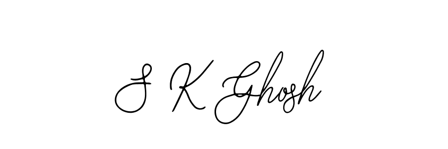 Design your own signature with our free online signature maker. With this signature software, you can create a handwritten (Bearetta-2O07w) signature for name S K Ghosh. S K Ghosh signature style 12 images and pictures png