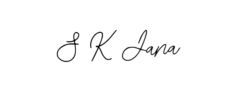 How to make S K Jana name signature. Use Bearetta-2O07w style for creating short signs online. This is the latest handwritten sign. S K Jana signature style 12 images and pictures png