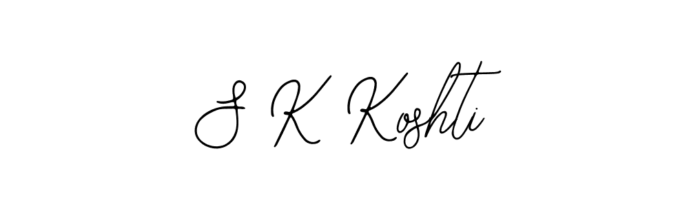 Use a signature maker to create a handwritten signature online. With this signature software, you can design (Bearetta-2O07w) your own signature for name S K Koshti. S K Koshti signature style 12 images and pictures png