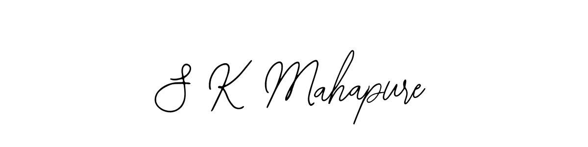 Similarly Bearetta-2O07w is the best handwritten signature design. Signature creator online .You can use it as an online autograph creator for name S K Mahapure. S K Mahapure signature style 12 images and pictures png