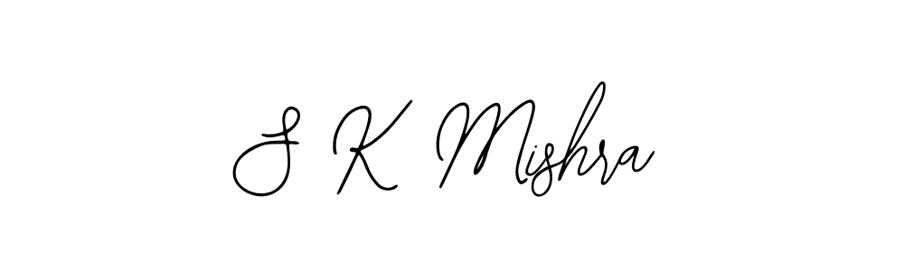 The best way (Bearetta-2O07w) to make a short signature is to pick only two or three words in your name. The name S K Mishra include a total of six letters. For converting this name. S K Mishra signature style 12 images and pictures png