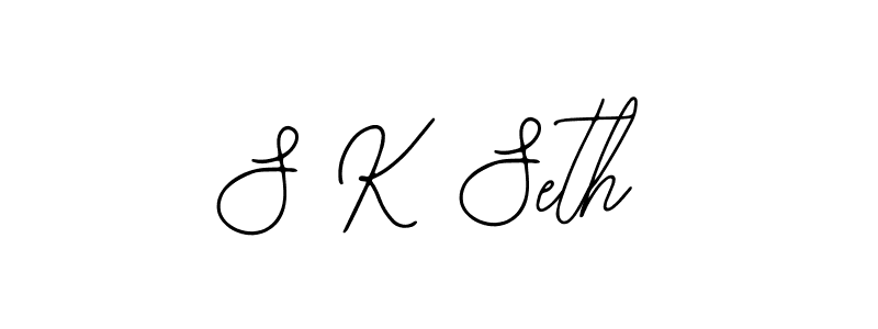 Also You can easily find your signature by using the search form. We will create S K Seth name handwritten signature images for you free of cost using Bearetta-2O07w sign style. S K Seth signature style 12 images and pictures png