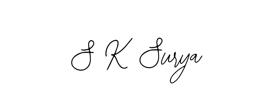 Bearetta-2O07w is a professional signature style that is perfect for those who want to add a touch of class to their signature. It is also a great choice for those who want to make their signature more unique. Get S K Surya name to fancy signature for free. S K Surya signature style 12 images and pictures png