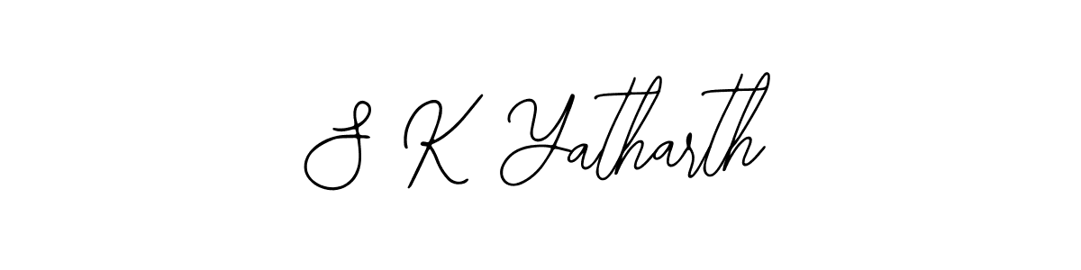 S K Yatharth stylish signature style. Best Handwritten Sign (Bearetta-2O07w) for my name. Handwritten Signature Collection Ideas for my name S K Yatharth. S K Yatharth signature style 12 images and pictures png