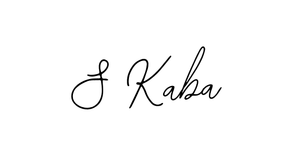 The best way (Bearetta-2O07w) to make a short signature is to pick only two or three words in your name. The name S Kaba include a total of six letters. For converting this name. S Kaba signature style 12 images and pictures png