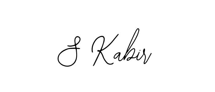 Use a signature maker to create a handwritten signature online. With this signature software, you can design (Bearetta-2O07w) your own signature for name S Kabir. S Kabir signature style 12 images and pictures png
