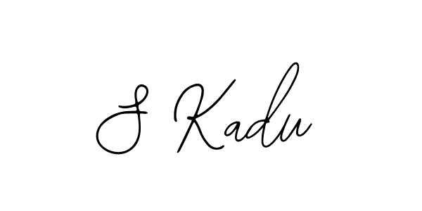 Use a signature maker to create a handwritten signature online. With this signature software, you can design (Bearetta-2O07w) your own signature for name S Kadu. S Kadu signature style 12 images and pictures png