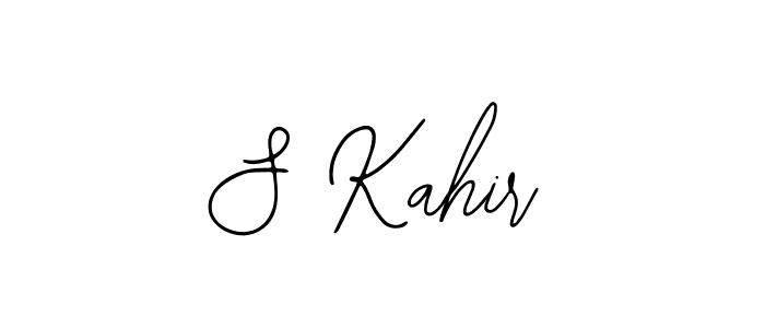 Also we have S Kahir name is the best signature style. Create professional handwritten signature collection using Bearetta-2O07w autograph style. S Kahir signature style 12 images and pictures png